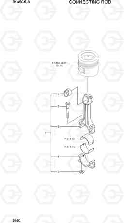 9140 CONNECTING ROD R145CR-9, Hyundai