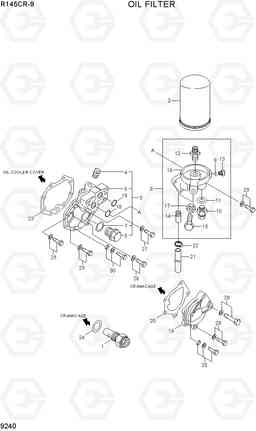 9240 OIL FILTER R145CR-9, Hyundai