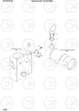 1030 EXHAUST SYSTEM R145CR-9A, Hyundai