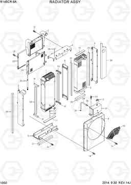1050 RADIATOR ASSY R145CR-9A, Hyundai