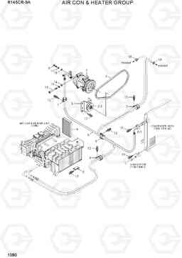 1080 AIR CON & HEATER GROUP R145CR-9A, Hyundai