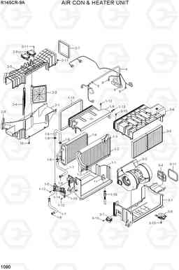 1090 AIR CON & HEATER UNIT R145CR-9A, Hyundai