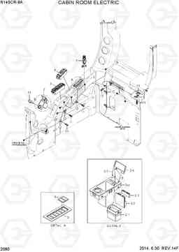 2080 CABIN ROOM ELECTRIC R145CR-9A, Hyundai