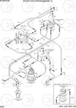 3250 PILOT HYD PIPING(BASE 1) R145CR-9A, Hyundai