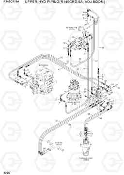 3295 UPPER HYD PIPING(R145CRD-9,A ADJ BOOM) R145CR-9A, Hyundai