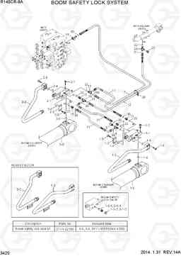 3420 BOOM SAFETY LOCK SYSTEM R145CR-9A, Hyundai