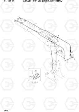 3635 ATTACH PIPING KIT(ADJUST BOOM) R145CR-9A, Hyundai