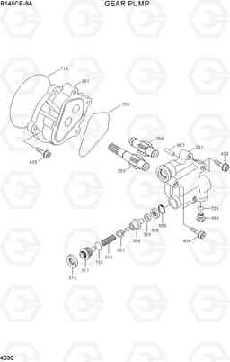 4030 GEAR PUMP R145CR-9A, Hyundai