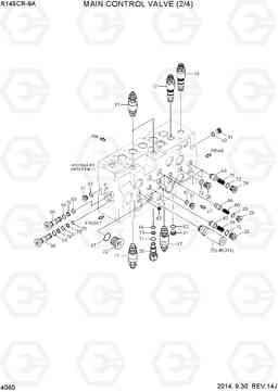 4060 MAIN CONTROL VALVE (2/4) R145CR-9A, Hyundai