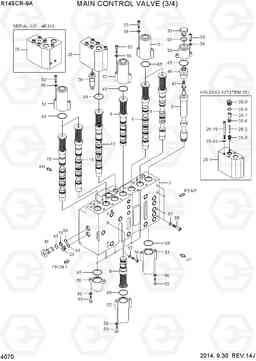4070 MAIN CONTROL VALVE (3/4) R145CR-9A, Hyundai