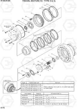 4175 TRAVEL MOTOR(1/2, TYPE 3 & 4) R145CR-9A, Hyundai