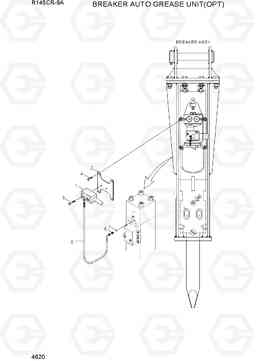 4620 BREAKER AUTO GREASE UNIT(OPT) R145CR-9A, Hyundai