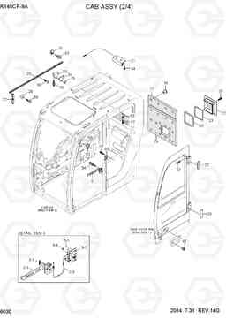 6030 CAB ASSY(2/4) R145CR-9A, Hyundai