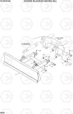 6430 DOZER BLADE(R145CRD-9A) R145CR-9A, Hyundai