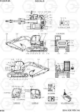 8100 DECALS R145CR-9A, Hyundai