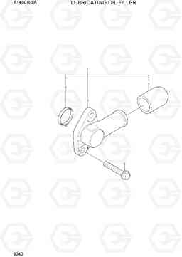 9240 LUBRICATING OIL FILLER R145CR-9A, Hyundai