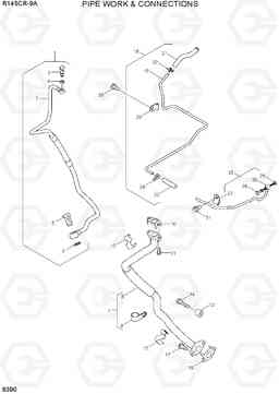 9390 PIPE WORK & CONNECTIONS R145CR-9A, Hyundai