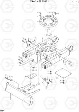 3054 TRACK FRAME 1 R15-7, Hyundai