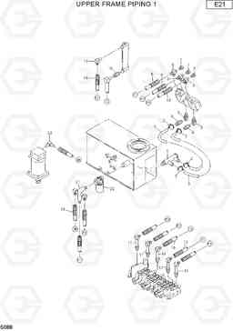 5088 UPPER FRAME PIPING 1 R15-7, Hyundai