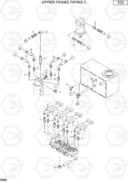 5090 UPPER FRAME PIPING 2 R15-7, Hyundai