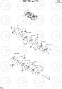 6102 CONTROL VALVE 1 R15-7, Hyundai