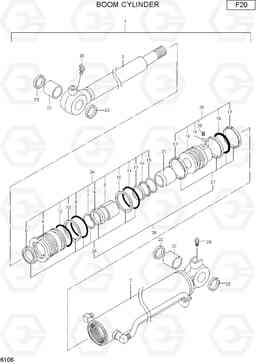 6106 BOOM CYLINDER R15-7, Hyundai