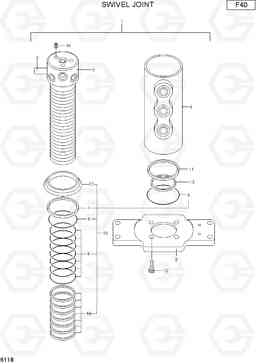 6118 SWIVEL JOINT R15-7, Hyundai