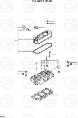 A030 CYLINDER HEAD R15-7, Hyundai