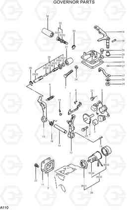 A110 GOVERNOR PARTS R15-7, Hyundai