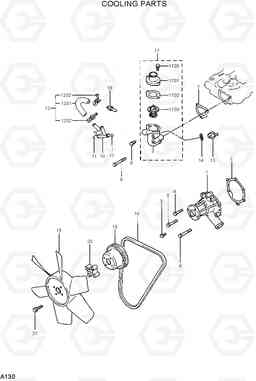 A130 COOLING PARTS R15-7, Hyundai