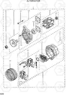 A200 ALTERNATOR R15-7, Hyundai