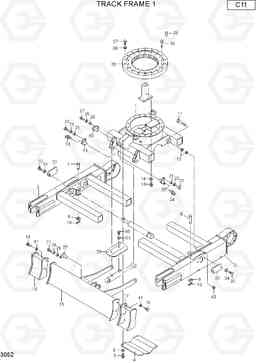 3052 TRACK FRAME 1 R16-7, Hyundai