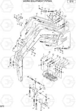 5072 WORK EQUIPMENT PIPING R16-7, Hyundai