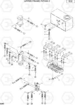 5080 UPPER FRAME PIPING 2 R16-7, Hyundai