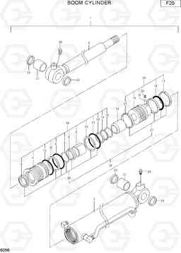 6096 BOOM CYLINDER R16-7, Hyundai