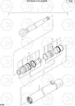 6108 EXTEND CYLINDER R16-7, Hyundai