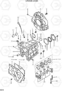 A010 CRANK CASE R16-7, Hyundai