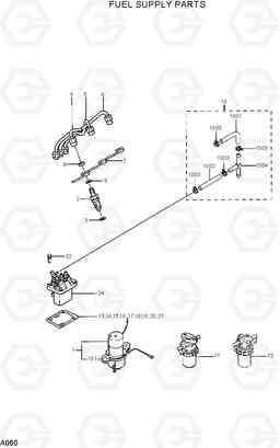 A060 FUEL SUPPLY PARTS R16-7, Hyundai