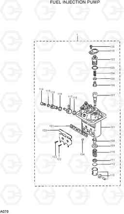 A070 FUEL INJECTION PUMP R16-7, Hyundai