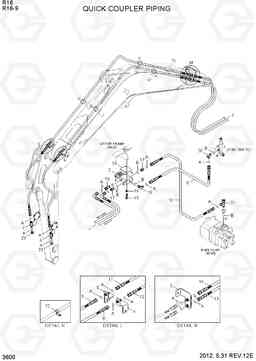 3600 QUICK COUPER PIPING R16-9, Hyundai