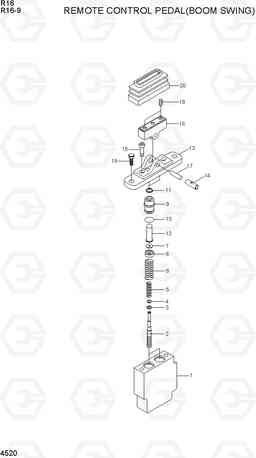 4520 REMOTE CONTROL PEDAL(BOOM SWING) R16-9, Hyundai