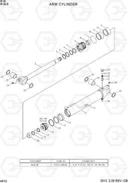 4610 ARM CYLINDER R16-9, Hyundai