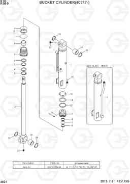 4621 BUCKET CYLINDER(#0217-) R16-9, Hyundai