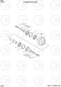 5100 LOWER ROLLER R16-9, Hyundai