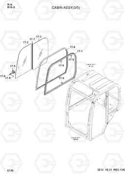 6130 CABIN ASSY(3/5) R16-9, Hyundai