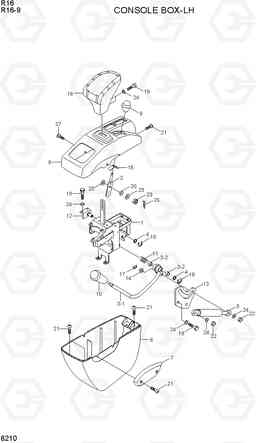 6210 CONSOLE BOX-LH R16-9, Hyundai