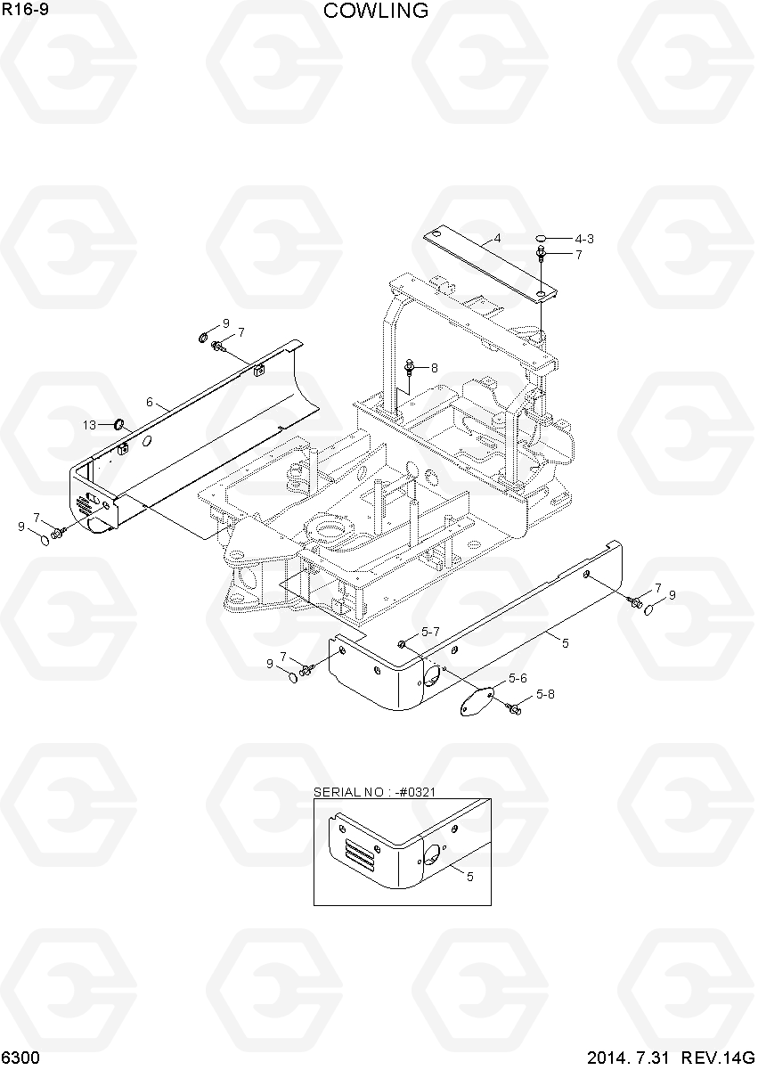 6300 COWLING R16-9, Hyundai