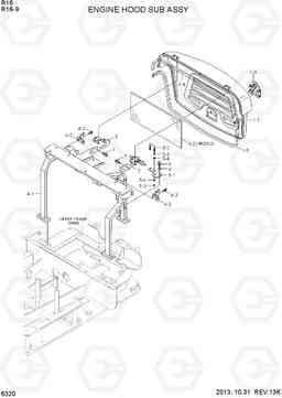 6320 ENGINE HOOD SUB ASSY R16-9, Hyundai