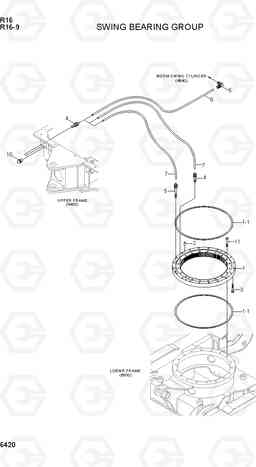 6420 SWING BEARING GROUP R16-9, Hyundai