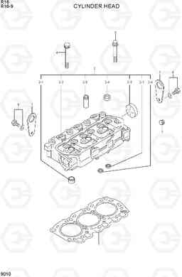 9010 CYLINDER HEAD R16-9, Hyundai